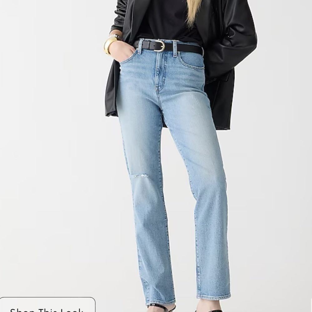 J Crew Classic Straight Jean In Tompkin Wash